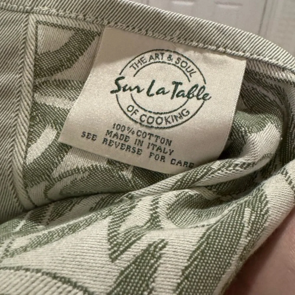 Sur La Table Italian Cotton Green Kitchen‎ Towel